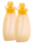 HonuKai Reusable Baby Food Pouches - 4.4 oz Silicone Food-Grade Material BPA-Free & Non-Toxic Baby Food Pouches Refillable Reusable Pouches for Toddlers Reusable Applesauce Pouches - 2 Pack