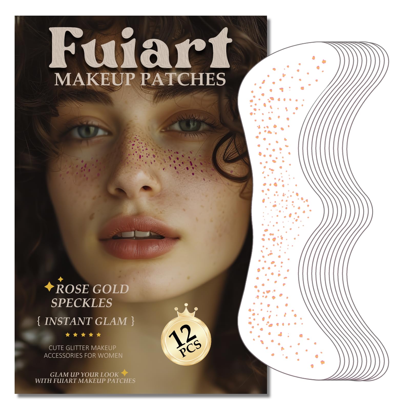 Rose Gold Freckle Patches - 12 Count
